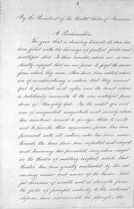 page 1 Abraham Lincoln Thanksgiving Presidential Proclamation