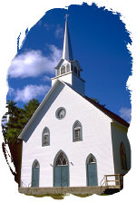 Country Church. Illustration copyrighted.