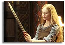 Miranda Otto as Eowyn, the White Lady of Rohan in “The Two Towers”