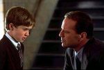 Scene from The Sixth Sense with Bruce Willis.