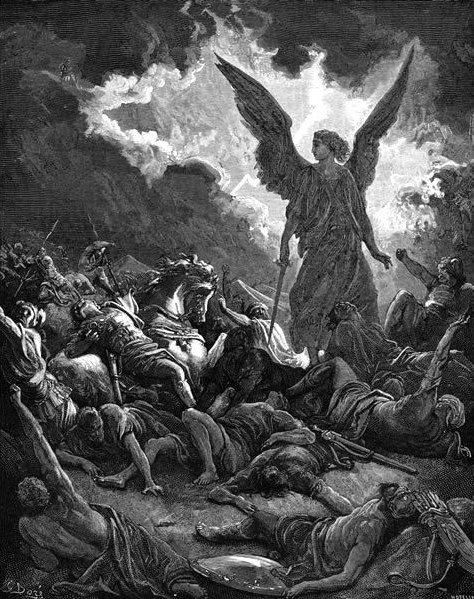 The Jews were saved from King Sennacherib’s army by a protective angel of God who destroyed the enemy outside Jerusalem