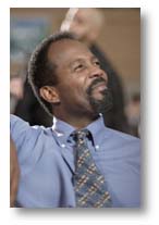 Clarence Gilyard as Pastor Bruce Barnes in “Left Behind II: Tribulation Force”