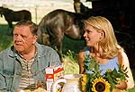 Pat Hingle and Julie Condra in “Road to Redemption”
