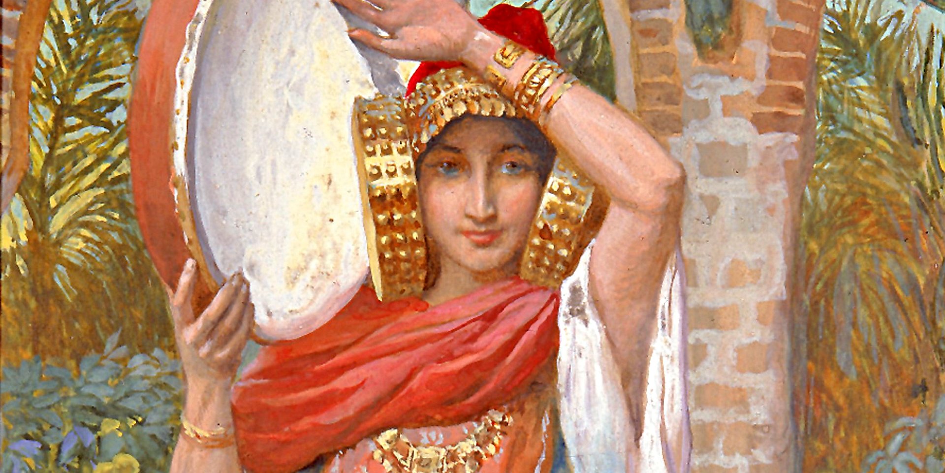 Artist’s conception of the daughter of Jephthah. Artist: James Tissot. PD