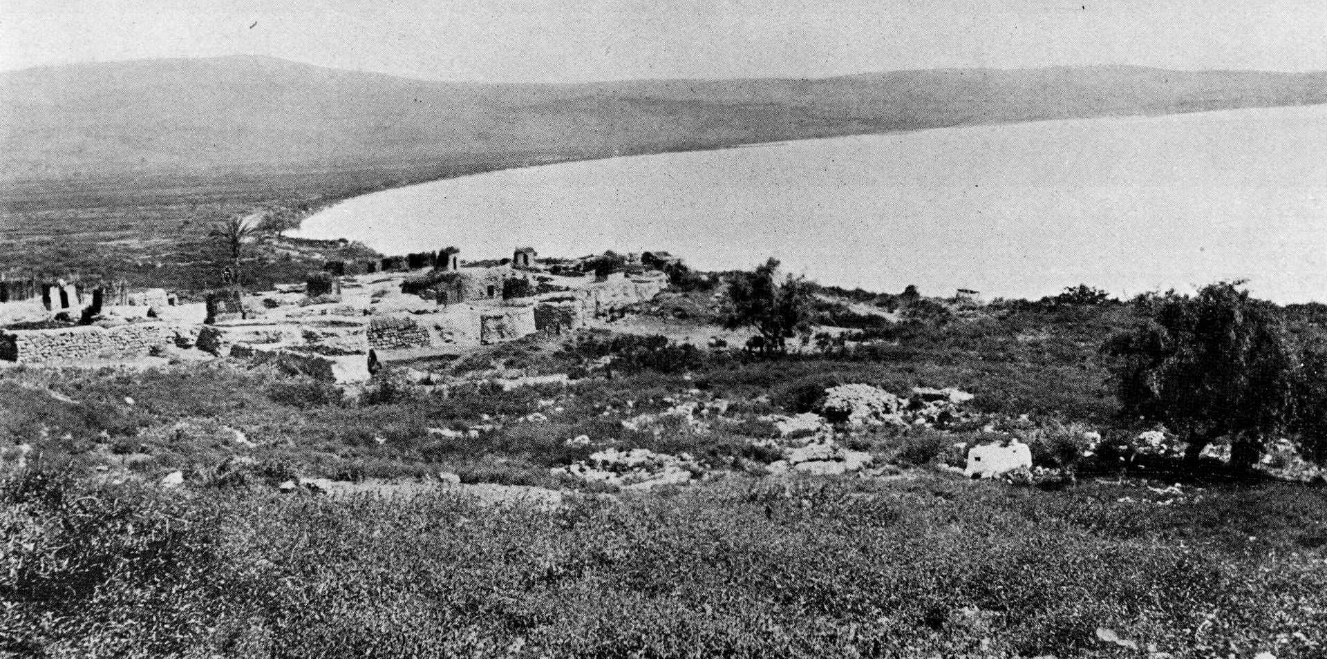 The 1894 ruins of Magdala—“Holy Land Photographed” by Daniel B. Shepp.