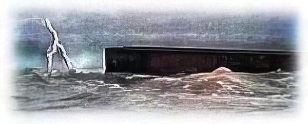 Noah’s Ark in the Flood. Copyrighted by Films for Christ. From the motion picture, The World That Perished.