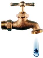 Leaky Faucet. Illustration copyrighted.