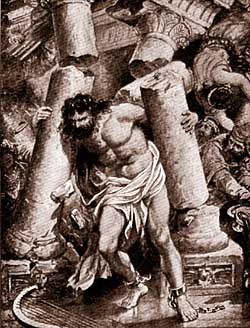 Samson illustration. Supplied by Films for Christ