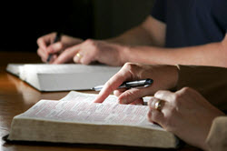 Bible study photography. © LincolnRogers, Dreamstime. Licensed