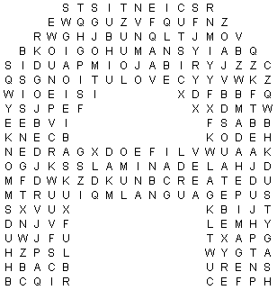 A is for Adam wordsearch - Copyright ChristianAnswers.Net