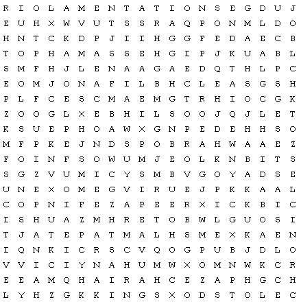 Word Search—Books of the Old Testament