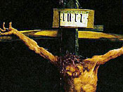 Artist's conception of Jesus Christ on the cross.