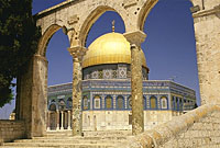 The Dome of the Rock, a holy place of Islam, located on the Temple Mount in the Old City of Jerusalem. Photo copyrighted. Courtesy of Films for Christ.