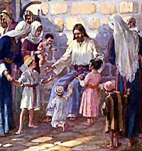 Jesus with children.
