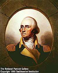 George Washington portrait in the National Portrait Gallery.