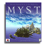 Boxcover graphic of 'Myst'. Illustration copyrighted.