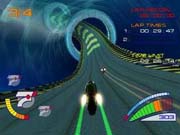 Screenshot from 'XG3 Extreme G Racing'. Illustration copyrighted.