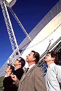Tom Long, Patrick Warburton, Sam Neill and Kevin Harrington in “The Dish”