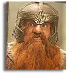 John Rhys-Davies as Gimli the Dwarf in “The Lord of the Rings”